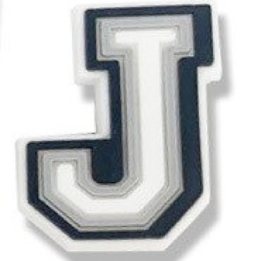 Letter J Croc Charm